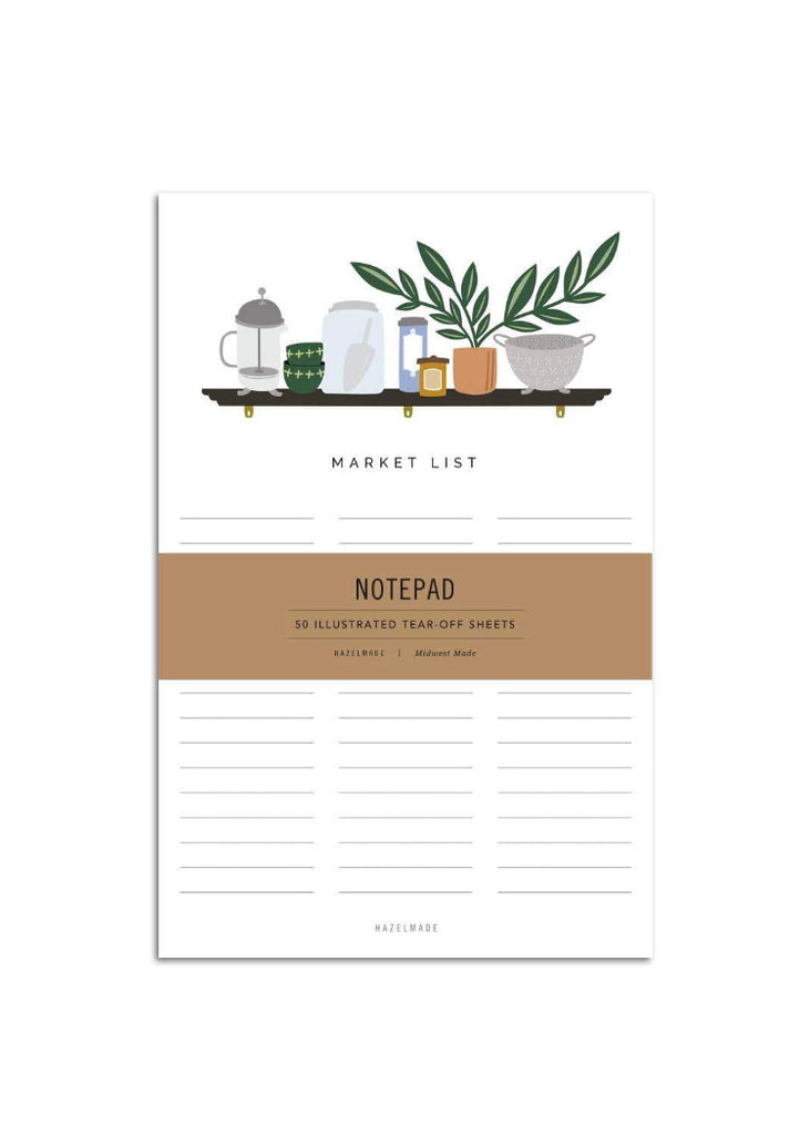 Hazelmade | Market List Kitchen Shelf Notepad
