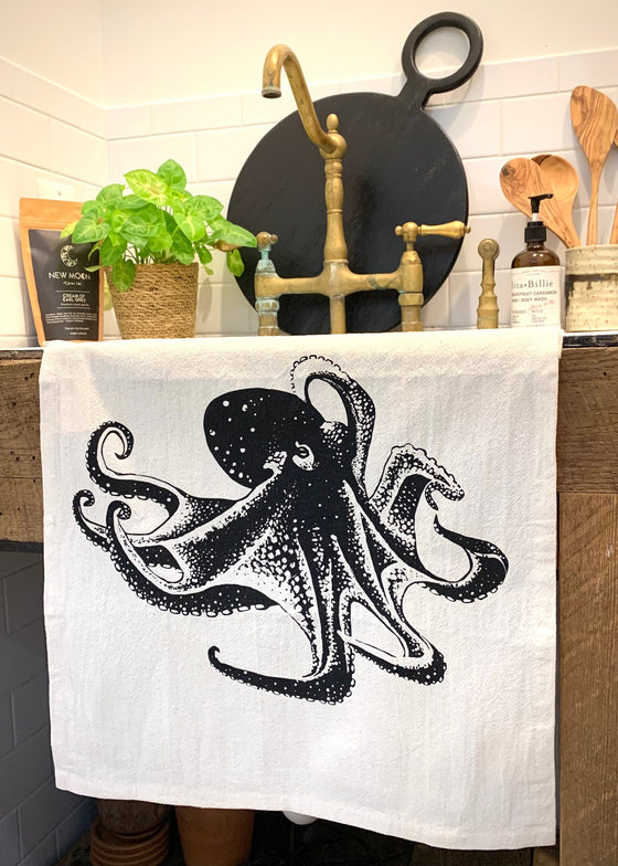 Organic Cotton Kitchen Towel | Octopus