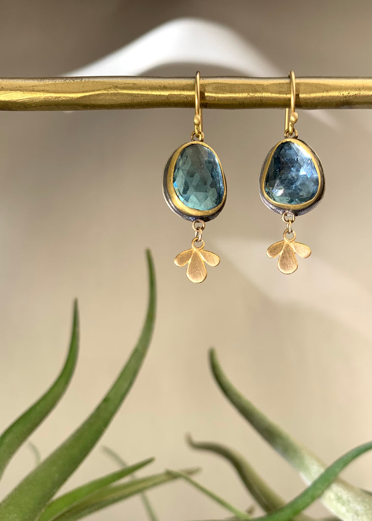 Ananda Khalsa | Rosecut London Blue Topaz Drop Earring