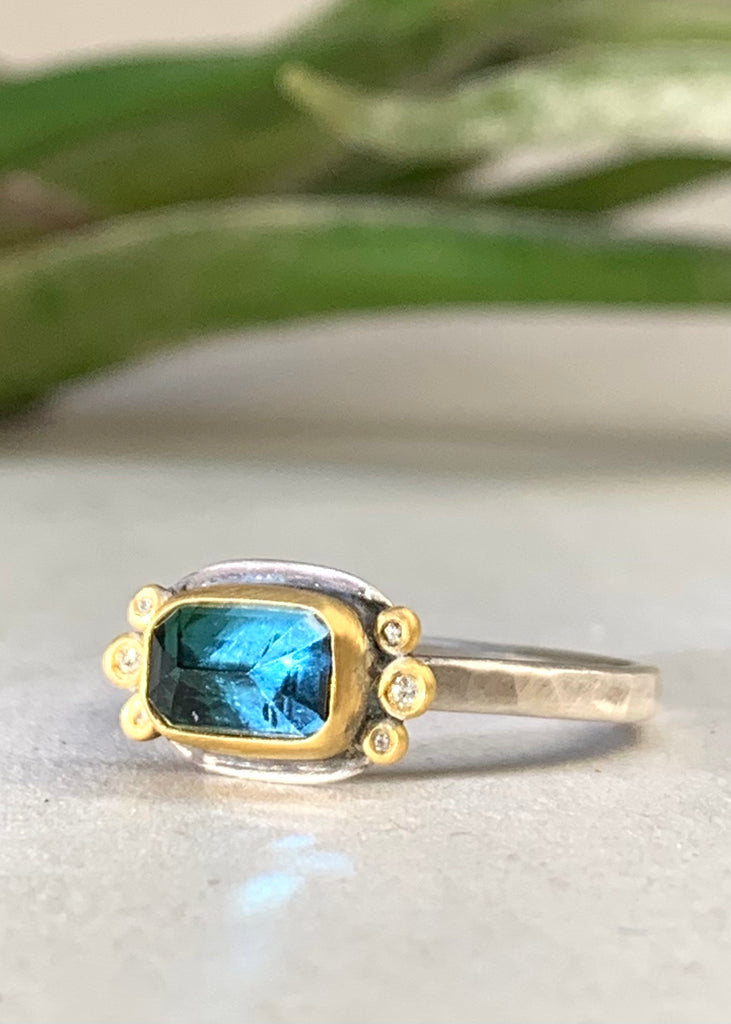 Ananda Khalsa | Blue Tourmaline Ring