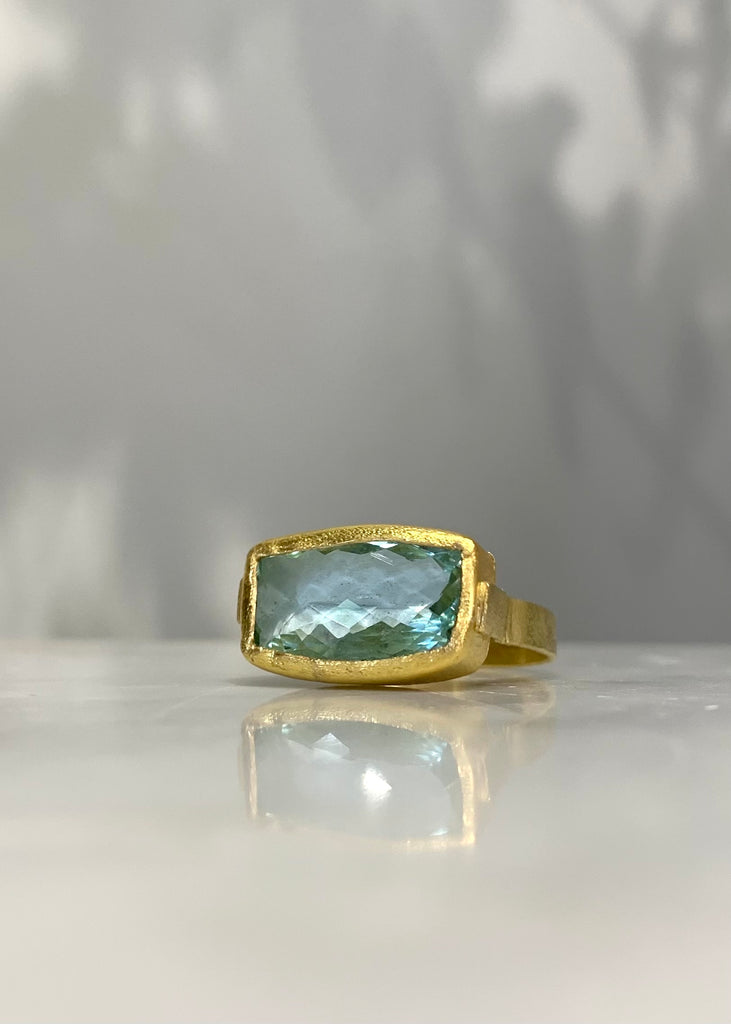 Jessica Weiss | Faceted Aquamarine Ring
