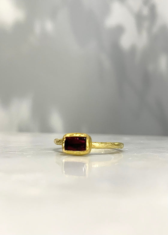 Jessica Weiss | Garnet Rectangle Stack Ring