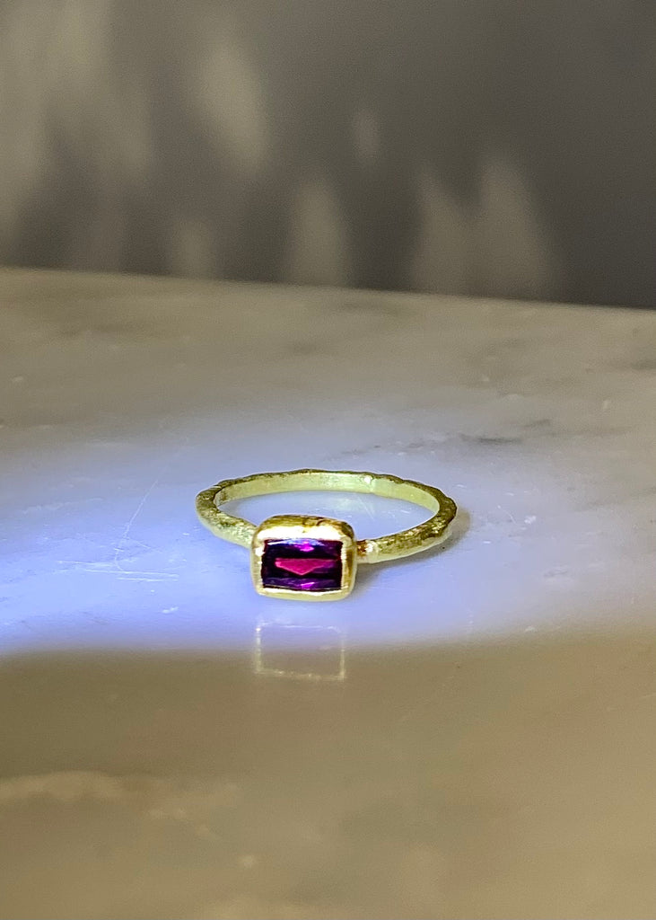 Jessica Weiss | Garnet Rectangle Stack Ring