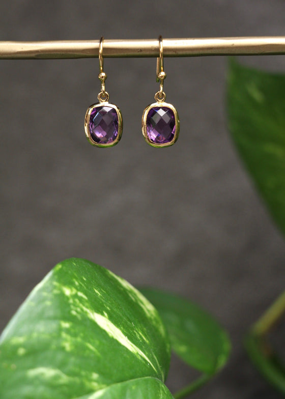 Stephen Estelle | Amethyst Earrings