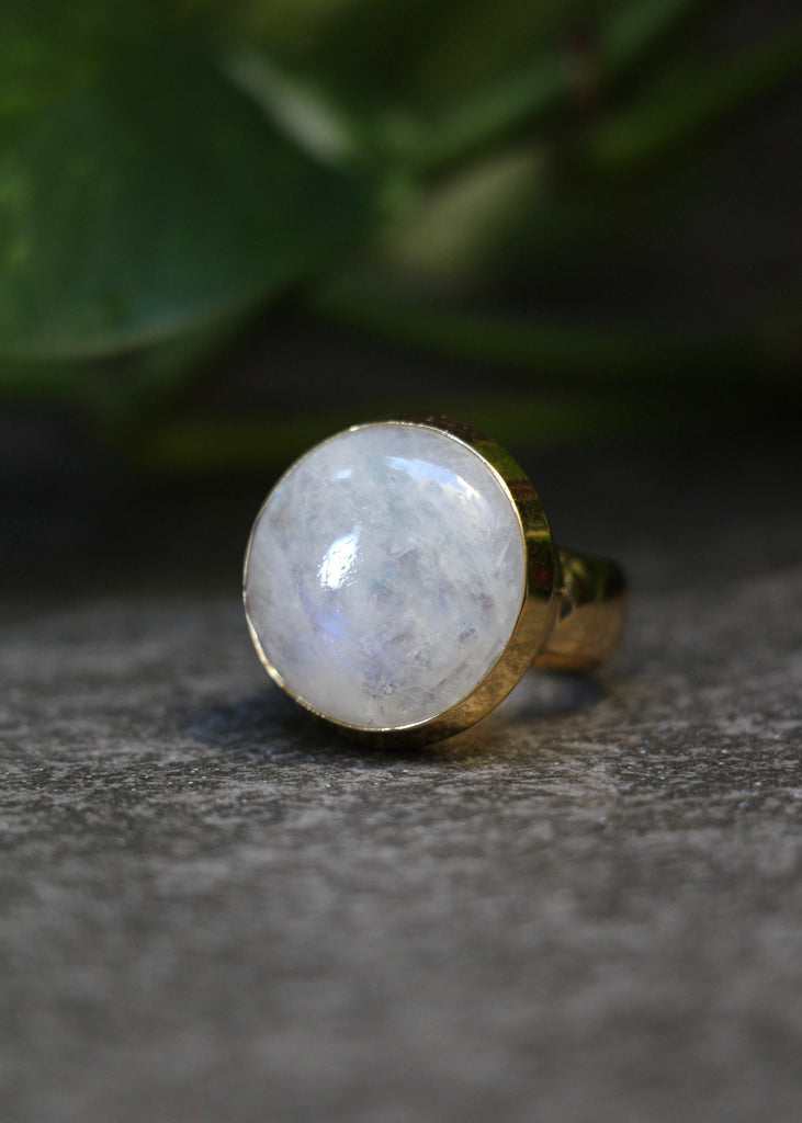 Stephen Estelle | Rainbow Moonstone Ring