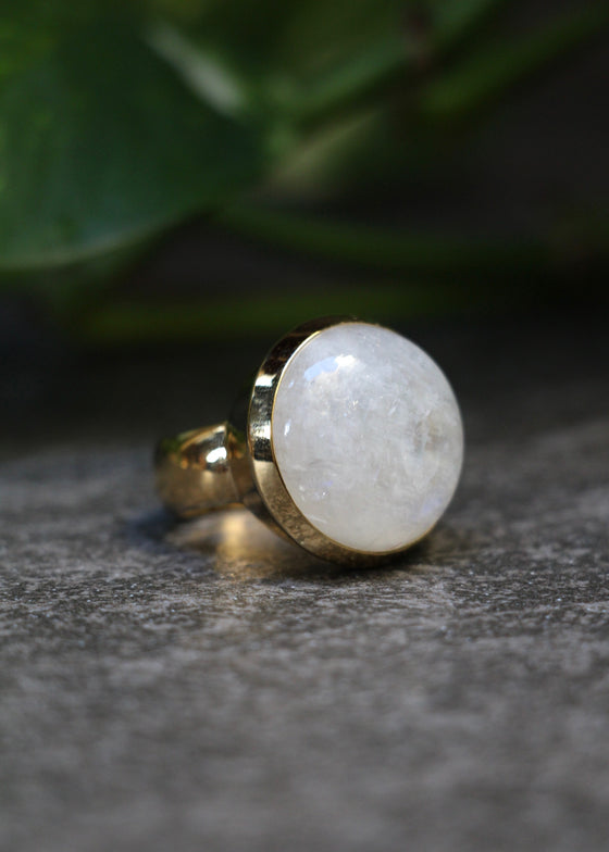 Stephen Estelle | Rainbow Moonstone Ring