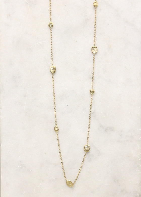 Victoria Cunningham | 14k 16" Golden Flake Necklace