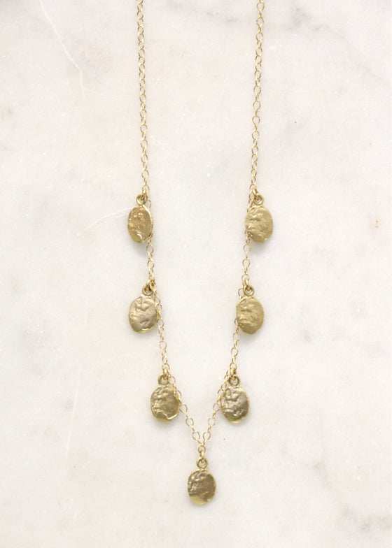 Victoria Cunningham | 14k Gold Medium Flake Necklace