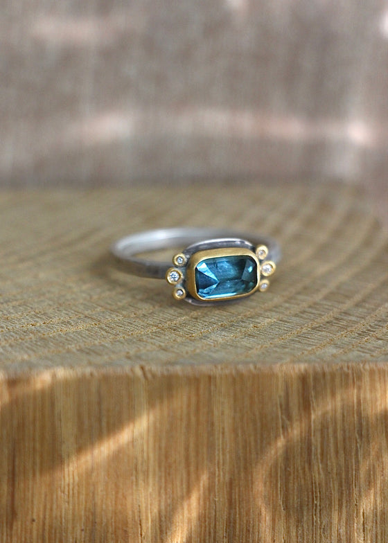 Ananda Khalsa | Blue Tourmaline Ring
