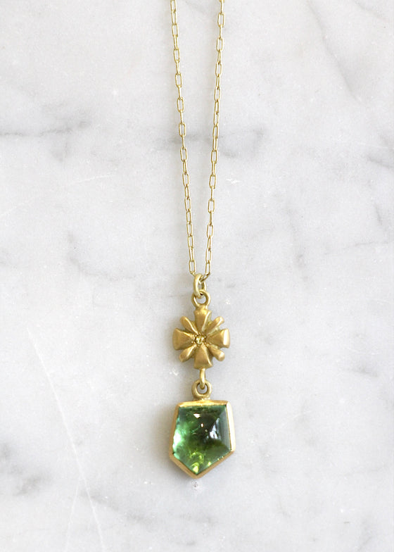 Judi Powers | Tourmaline + Diamond Narcissus Necklace