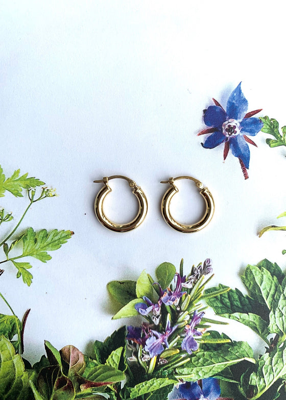 14k 2.5x15mm S/D Hoop
