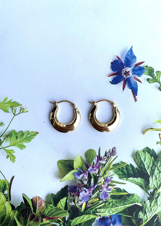Carla Corp | 14k SM Polished Hoop