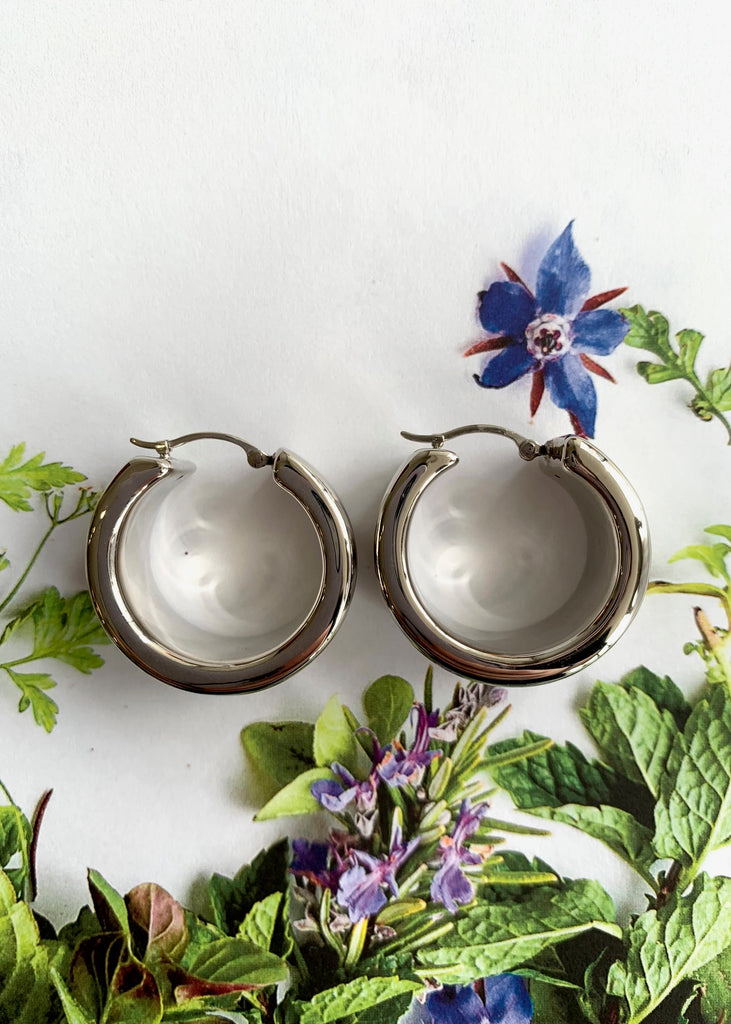 Carla Corp | SS Bold Flat Round Hoop