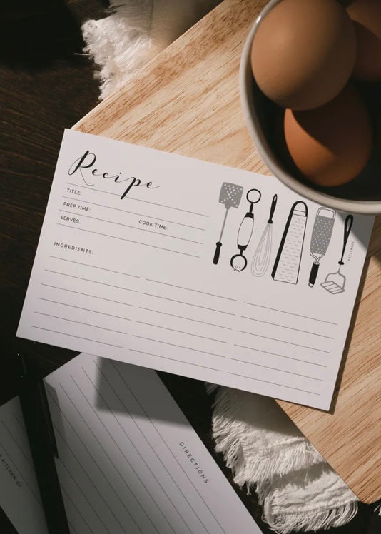Hazelmade | Recipe Card Set Kitchen Utensils