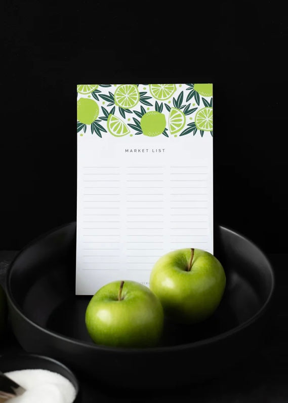 Hazelmade | Notepad "Market List" Limes