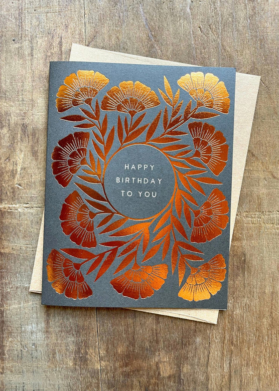 Katharine Watson | "Happy Birthday to You" Foil Stamped Card