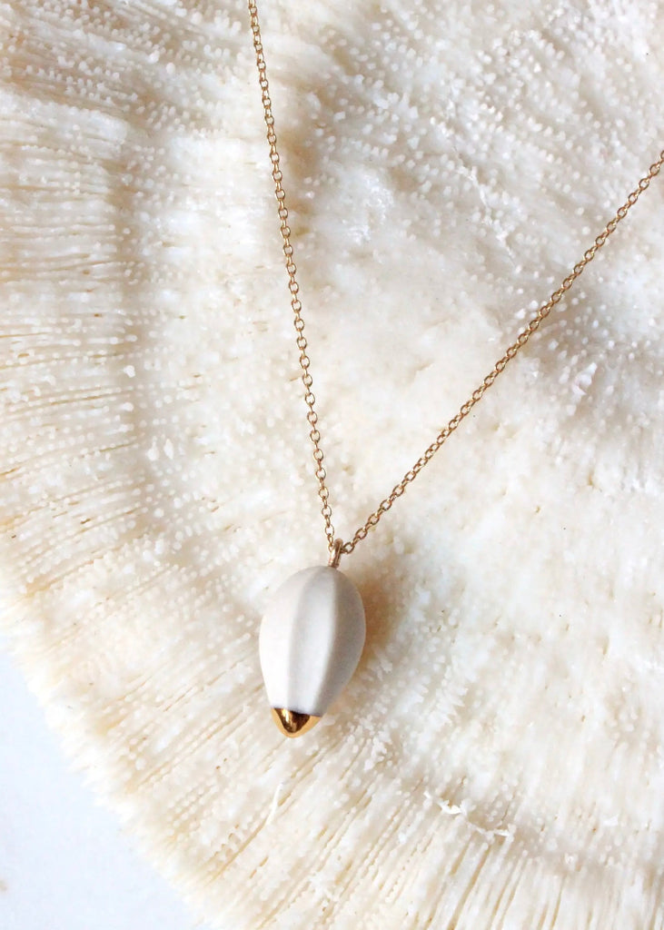 Mier Luo | Seed Necklace | White