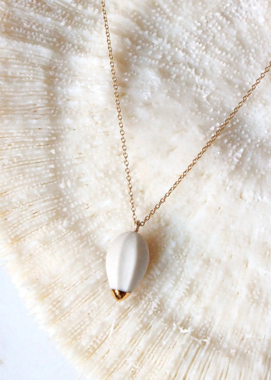 Mier Luo | Seed Necklace | White