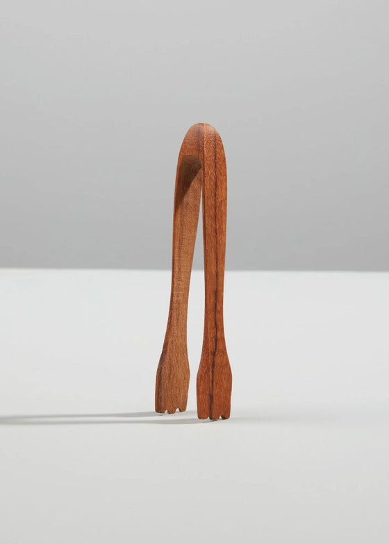 Mini Teak Tongs