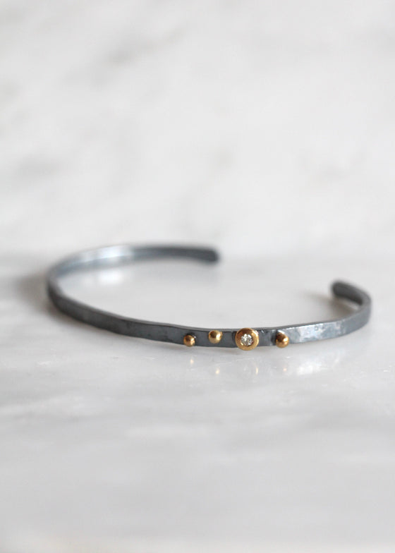 Nikki Nation | Oxidized Silver + 18kg Vega Cuff