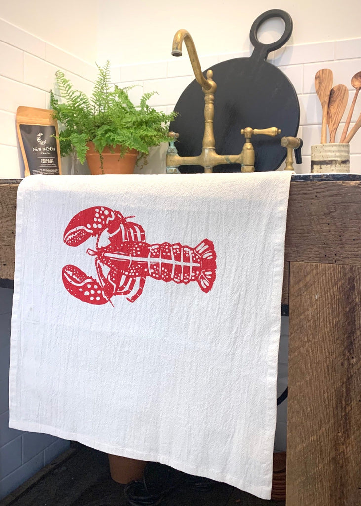 Organic Cotton Kitchen Towel | Lobster