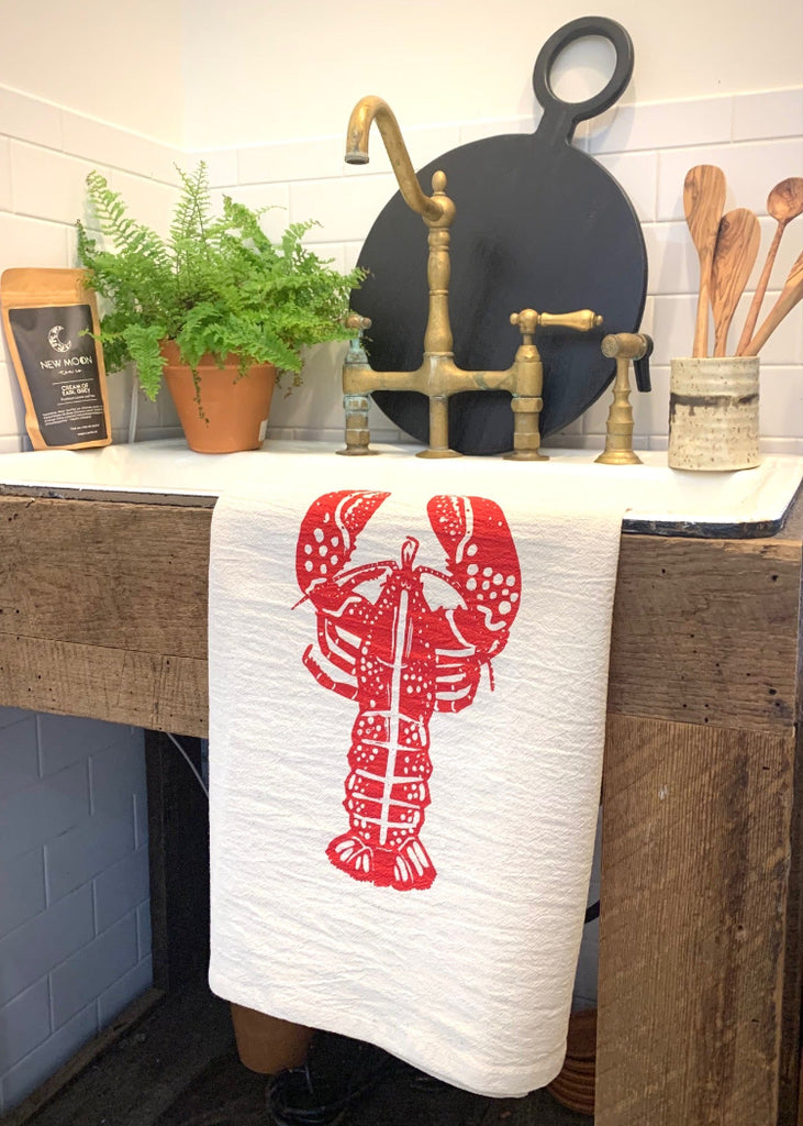 Organic Cotton Kitchen Towel | Lobster