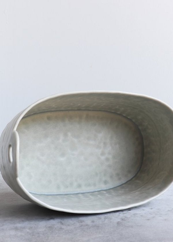 Elizabeth Benotti Ceramics | Pinched Basket | Seafoam