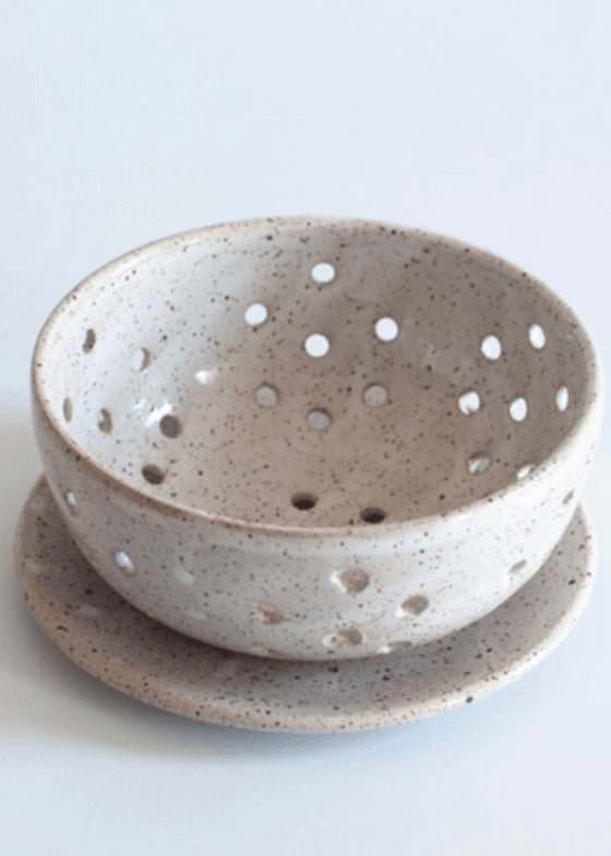 RachaelPots | Berry Bowl + Saucer: Small | White