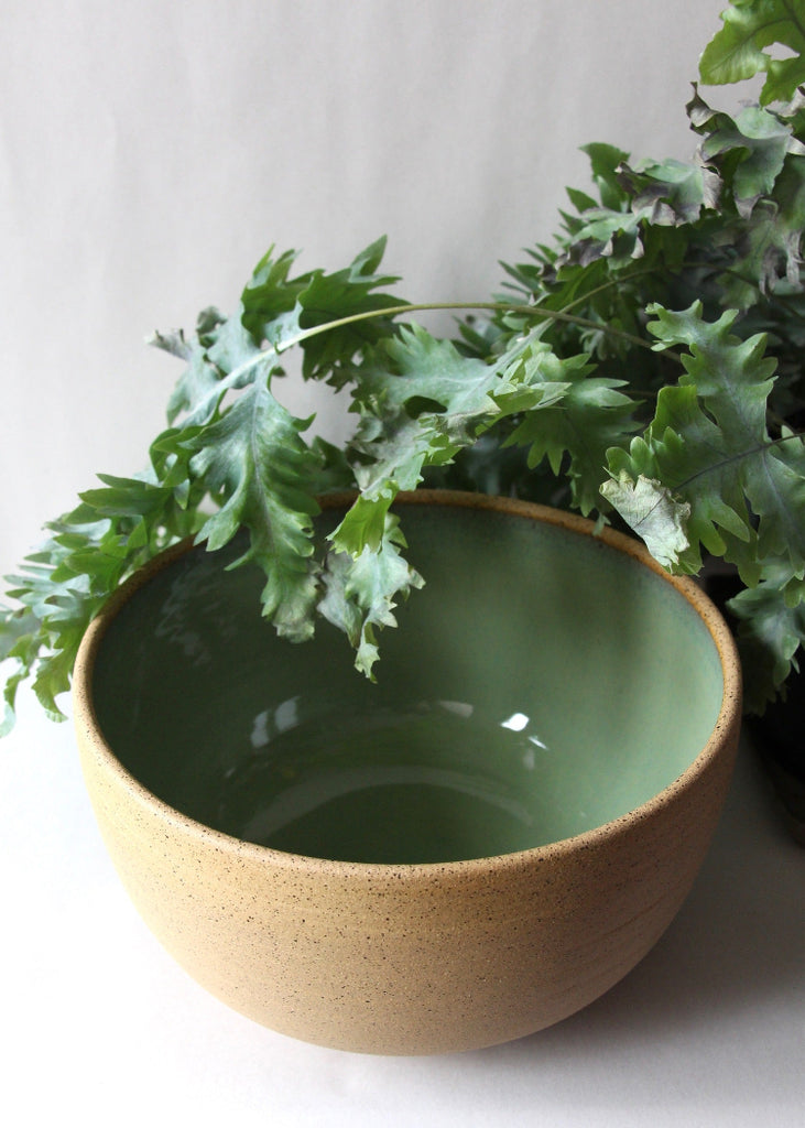 RachaelPots | Tall Serving Bowl | Sage