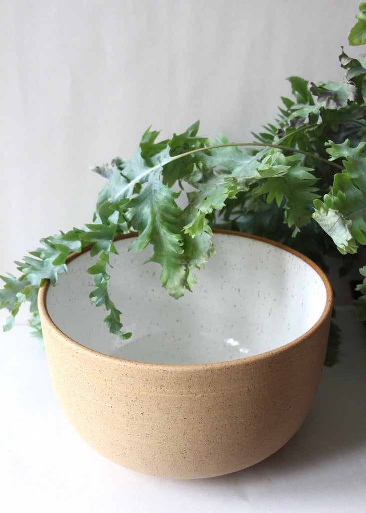 RachaelPots | Tall Serving Bowl | White