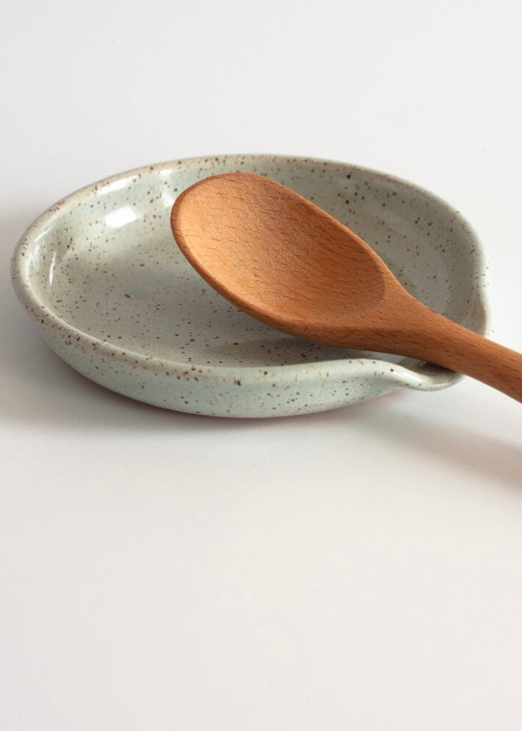 Rachael Pots | Spoon Rest Sage | Light Blue