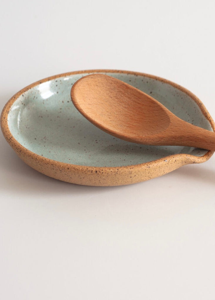 Rachael Pots | Spoon Rest | Nude/Light Blue