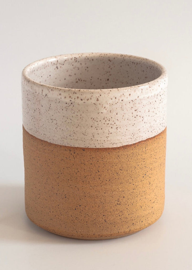 Rachael Pots | Utensil Holder | Nude/White