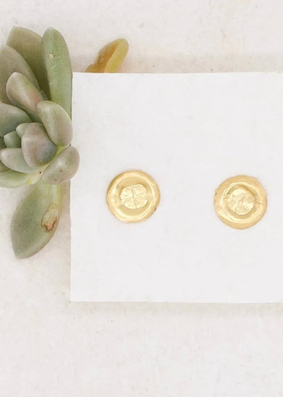 River Song | Golden Talisman Stud Earrings