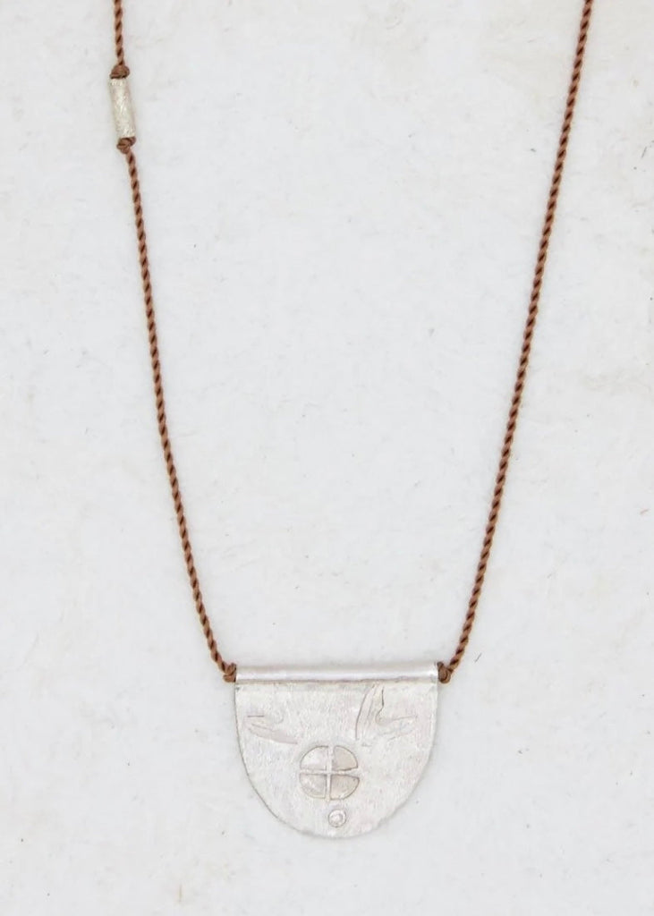 River Song | Sterling Silver Halfmoon Talisman Necklace