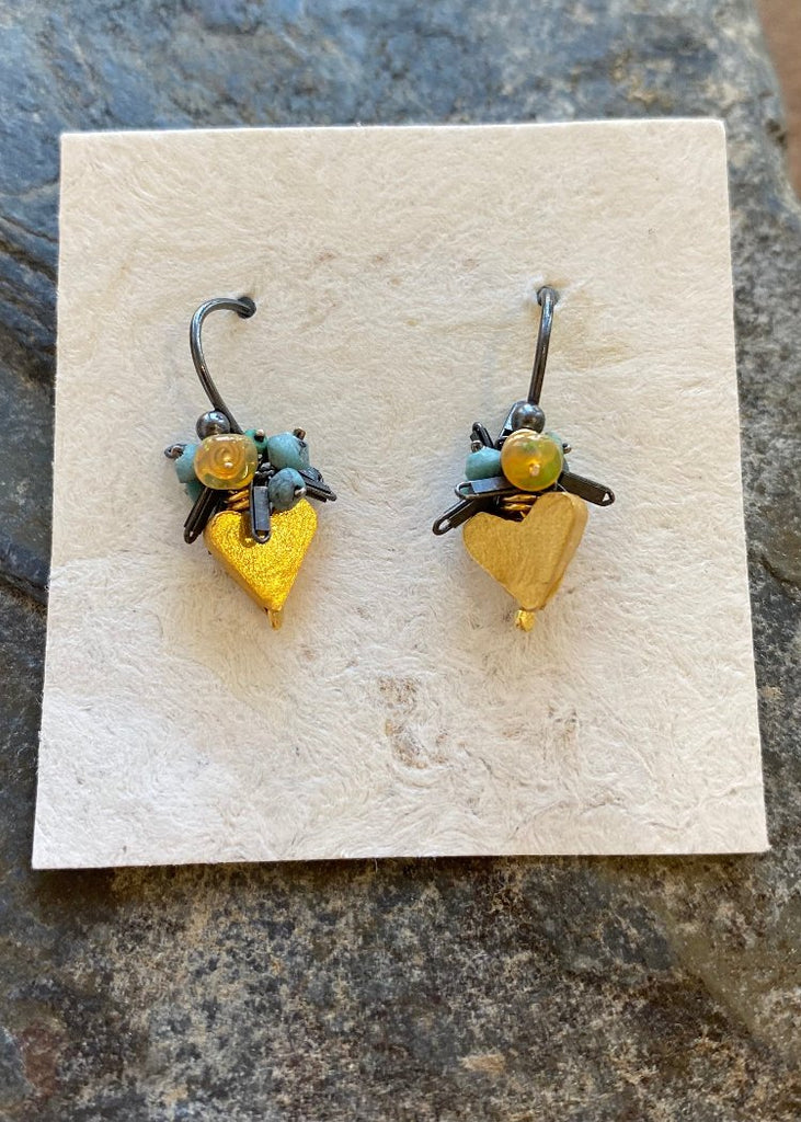 River Song | Tiny Treasure Heart Earrings
