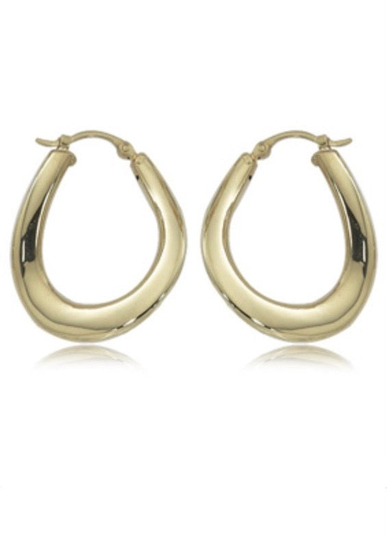 Carla Corp | 14k Small Wavy Hoop