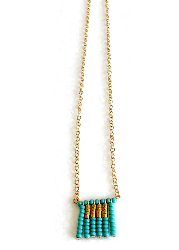 Sidai Designs | Short Block Tassel | Chain Necklace