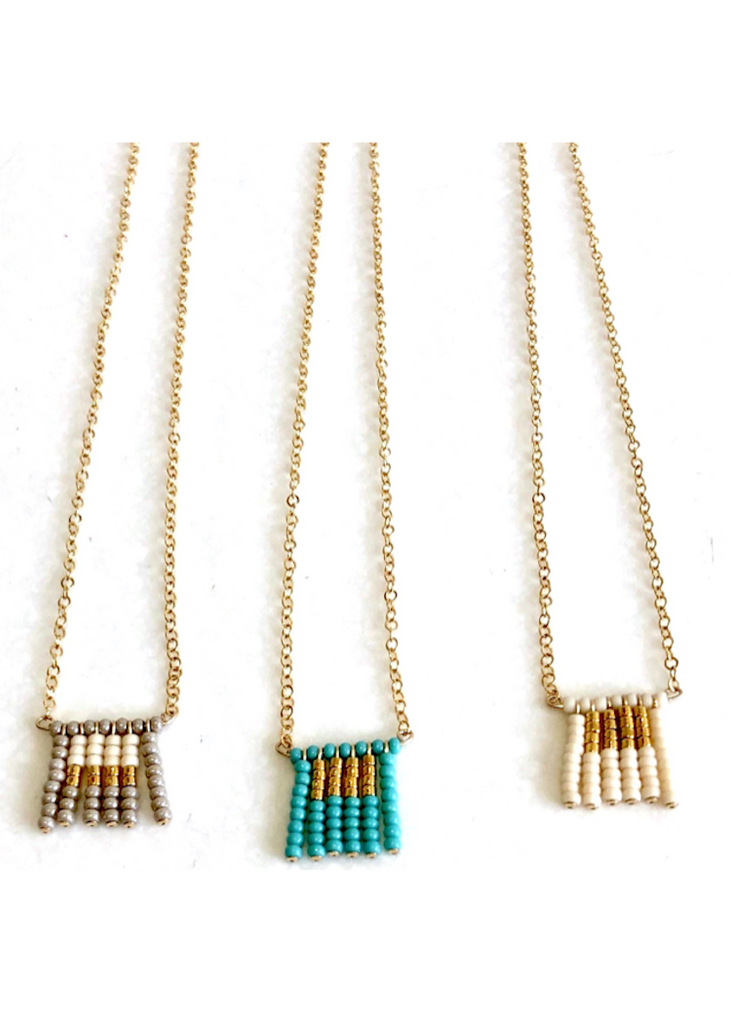 Sidai Designs | Short Block Tassel | Chain Necklace