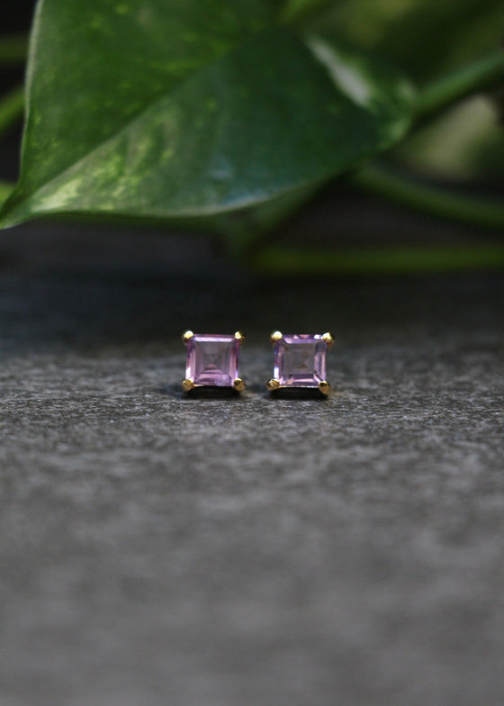Stephen Estelle | Amethyst Earrings