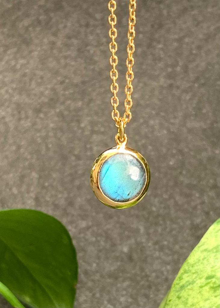 Stephen Estelle | Labradorite Necklace - 24k Gold