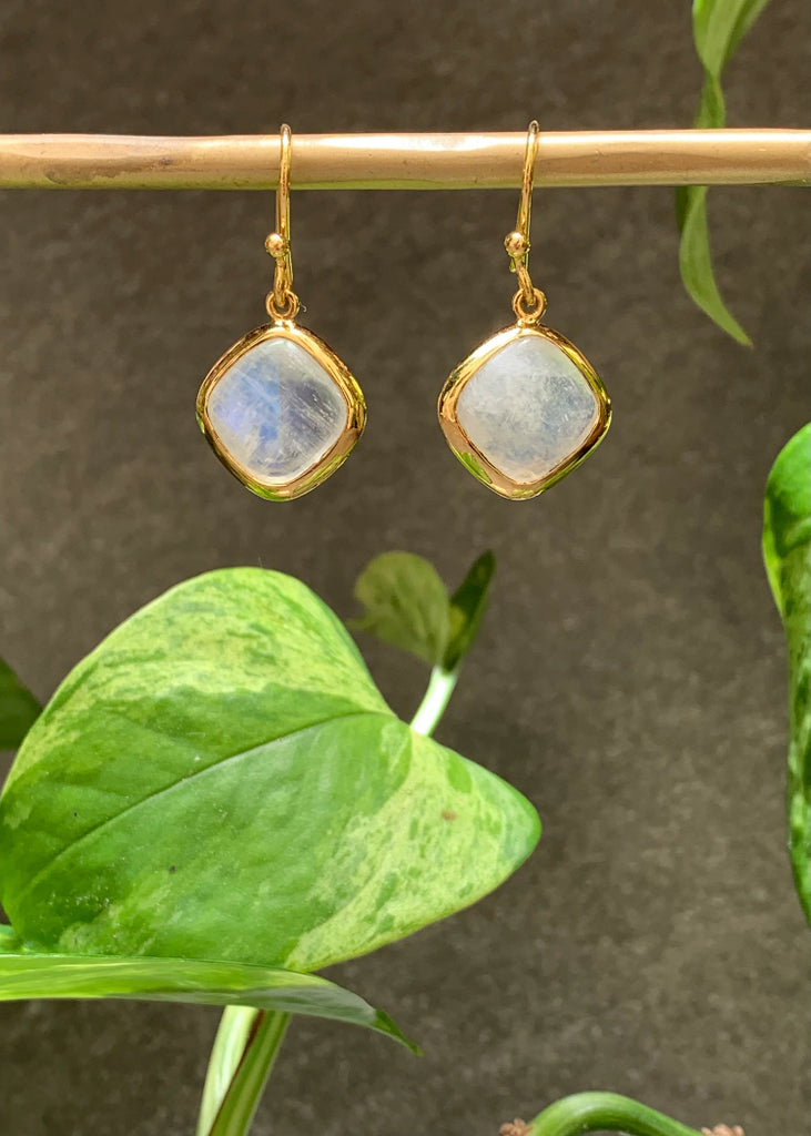 Stephen Estelle | Rainbow Moonstone Earrings