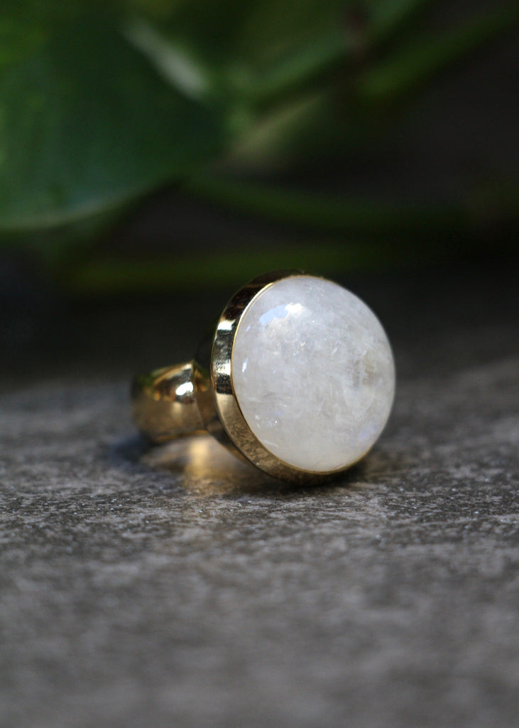 Stephen Estelle | Rainbow Moonstone Ring