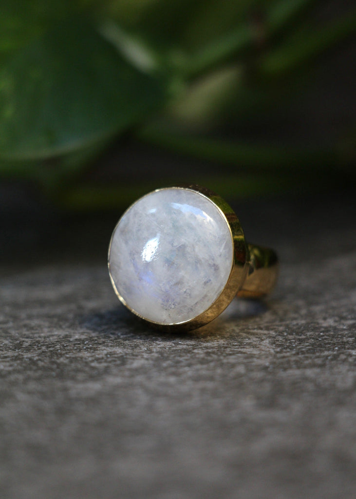 Stephen Estelle | Rainbow Moonstone Ring