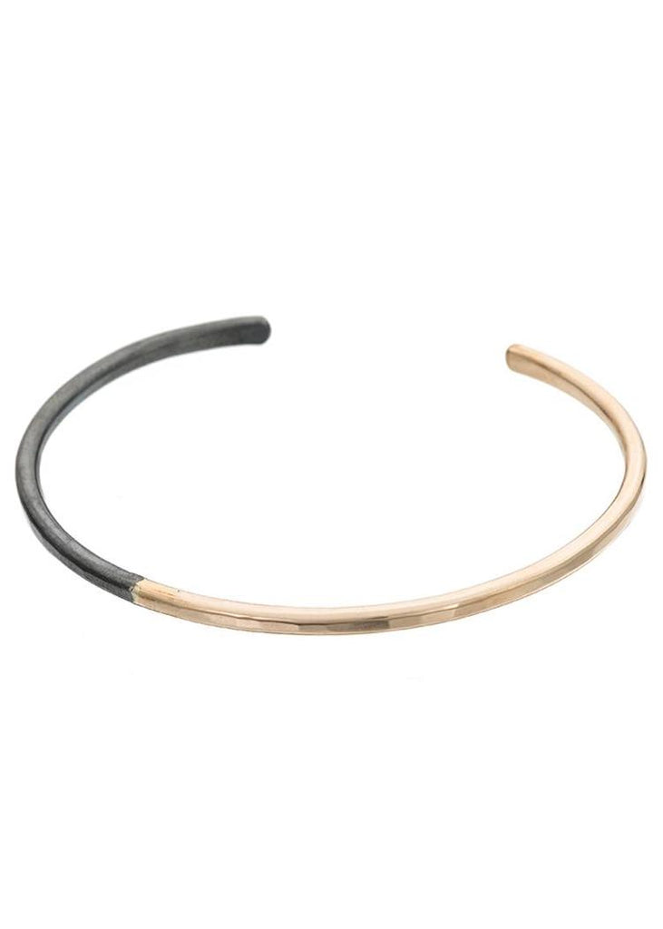 Colleen Mauer | Gibbous Cuff Bracelet | Black & Gold