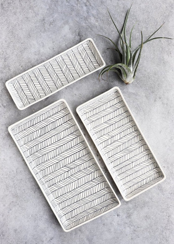 Elizabeth Benotti Ceramics | Nesting Tray | Large | White