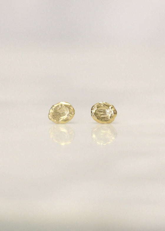 Victoria Cunningham | 14k Gold Tiny Golden Flake Earrings