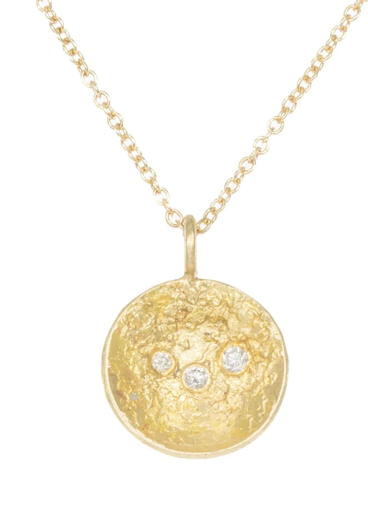 Kate Maller | Double Gold Moon Surface Pendant