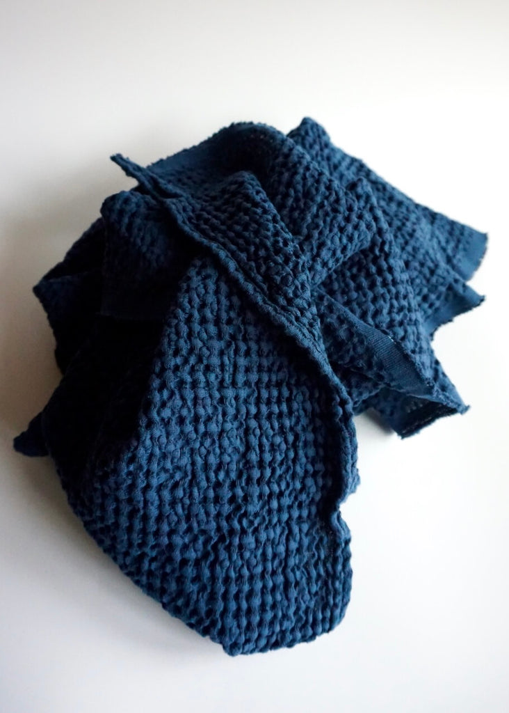 Linen Cotton Waffle Body Towel