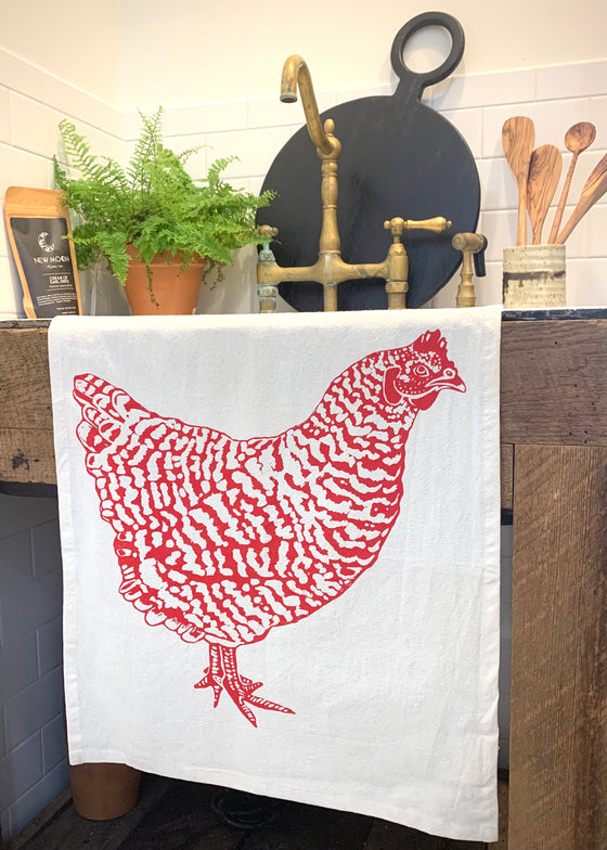 Organic Cotton Kitchen Towel | Chicken